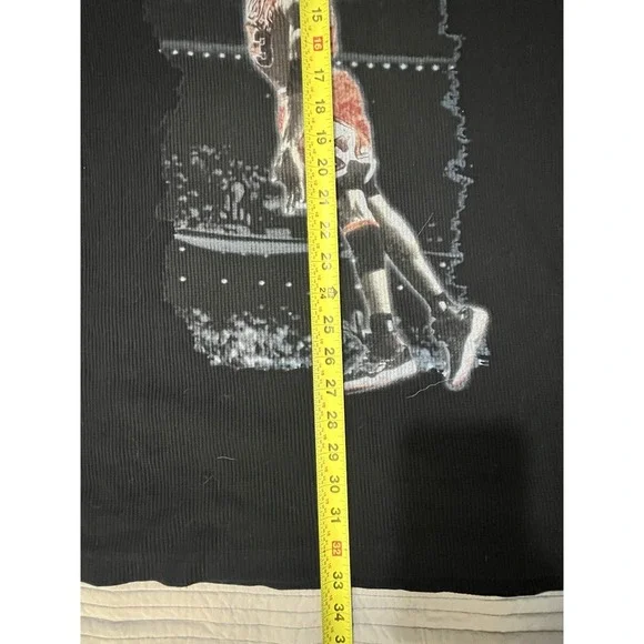 Vtg Members Property Michael Jordan Y2K Waffle Knit Long Sleeve Shirt Mens 3XL - Picture 7 of 12